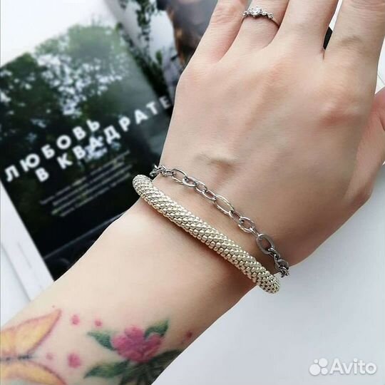 Жгут из бисера с цепью