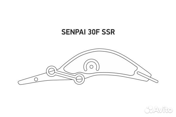 Воблер LureMax senpai 30F SSR-101 1,8г