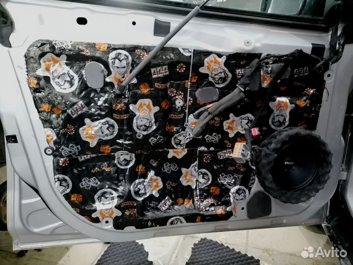 Шумоизоляция 4 дверей Шумофф, SGM