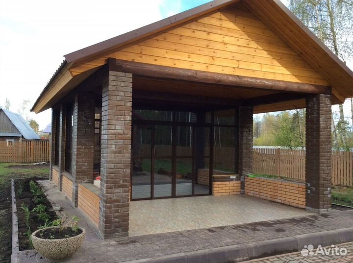 Остекление дома, пристройки, беседки