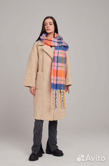 Палантин шарф женский теплый платок
