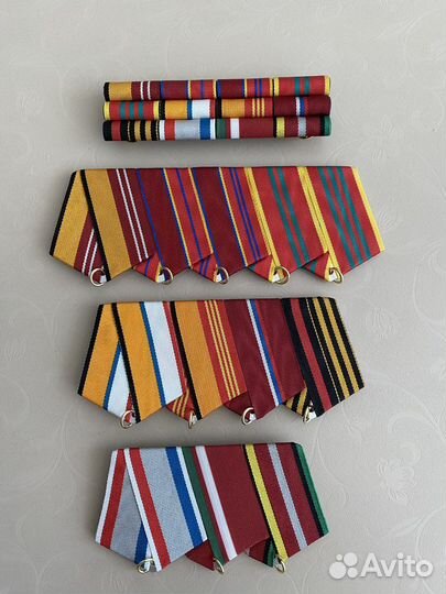 Орденские планки и колодки для медалей