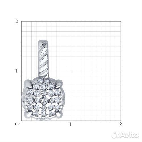 Подвеска sokolov из серебра, 94033279