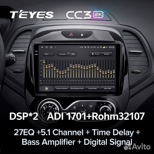 Магнитола Teyes CC3 2K 6/128 Renault Kaptur