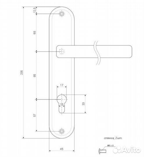 Дверные ручки Apecs HP-85.0923-AL-G, золото