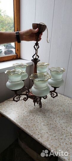 Люстра потолочная бу