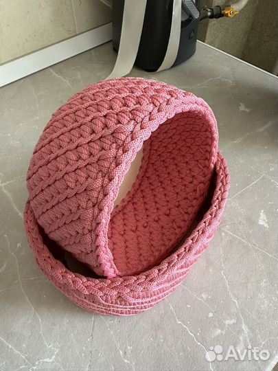 Трикотажная корзинка