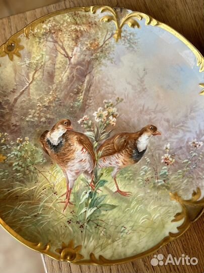 Тарелки птицы Лимож
