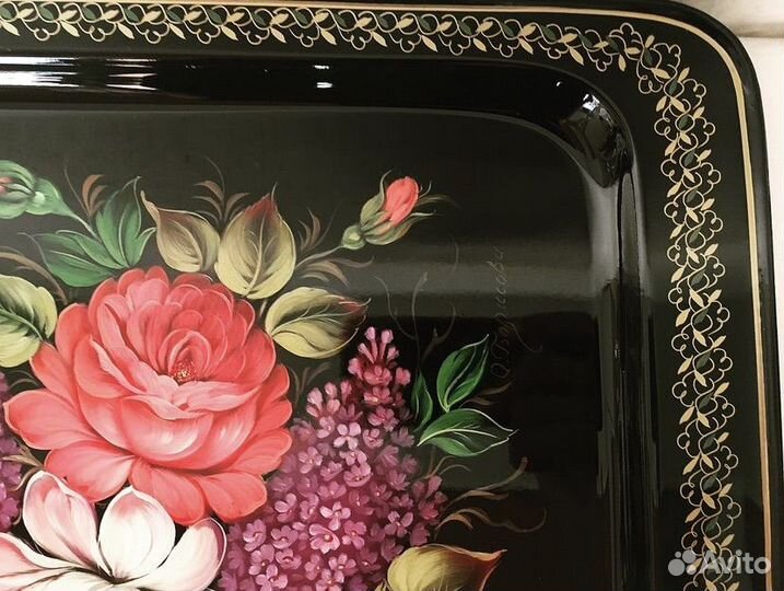 Подносы металлические жостовские