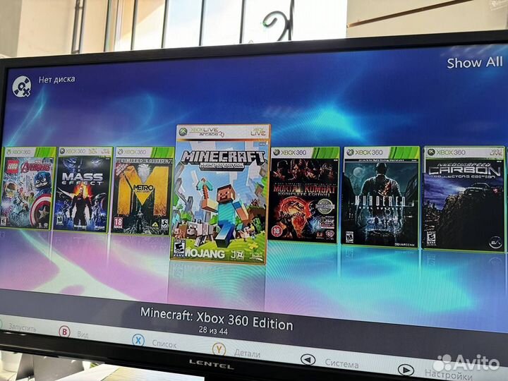 Xbox 360 + 44 игры/гарантия 90 дней