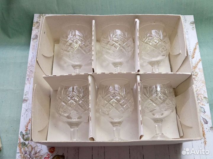 Хрустальные рюмки на ножке СССР