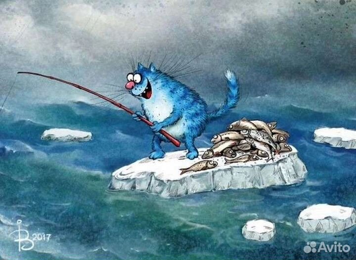 Картина по номерам Коты Рины Зенюк