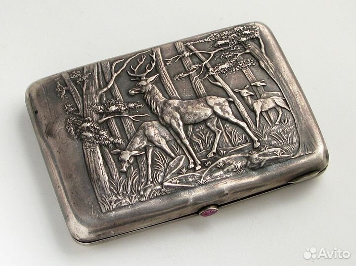 Портсигар наградной От работников милиции и розыск