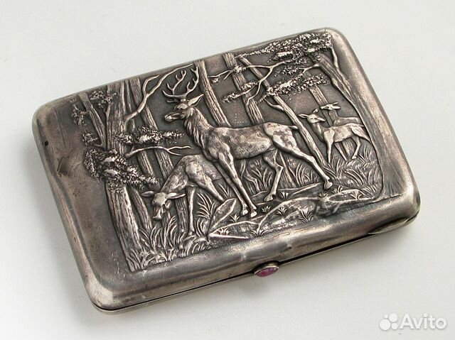 Портсигар наградной От работников милиции и розыск