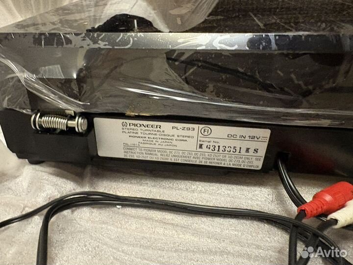 Виниловый проигрыватель pioneer PL-Z93