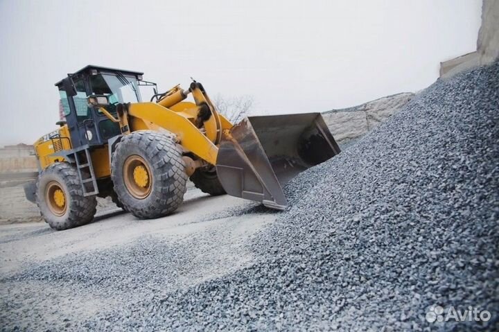 Щебень, песок мытый, щпс