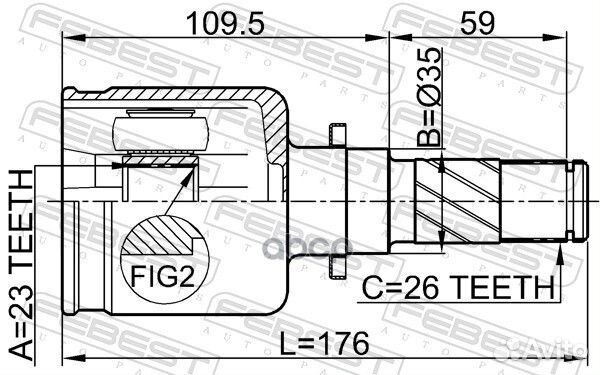 ШРУС 0511-M320atlh 0511-M320atlh Febest