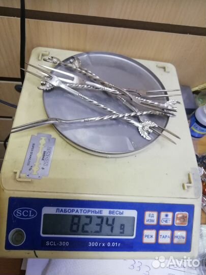 Вилки800пр, импорт, 75, 1гр, ложки СССР