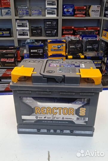 Аккумулятор для автомобиля 62 Ач Reactor