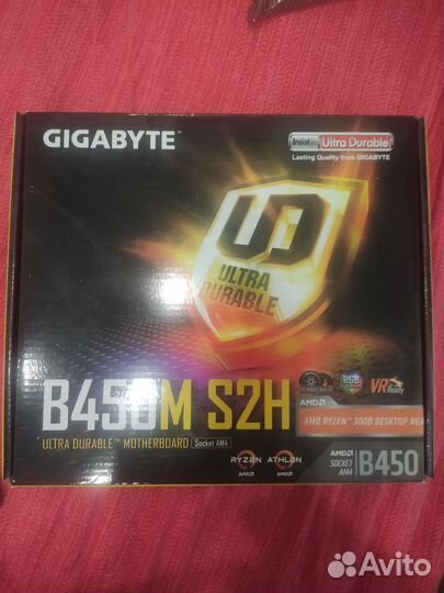 Материнская плата gigabyte b450m s2h