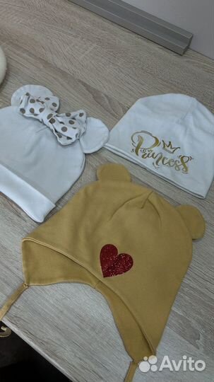 Шапочки, шляпы, береты на лето осень зиму 7 шт