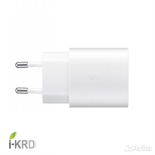 Зарядка USB-C Samsung 25W Белая (Новый, оригинал)