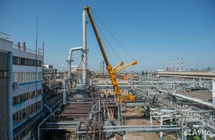 Аренда и услуги автокрана, 200 т, 70 м, с гуськом 22 м