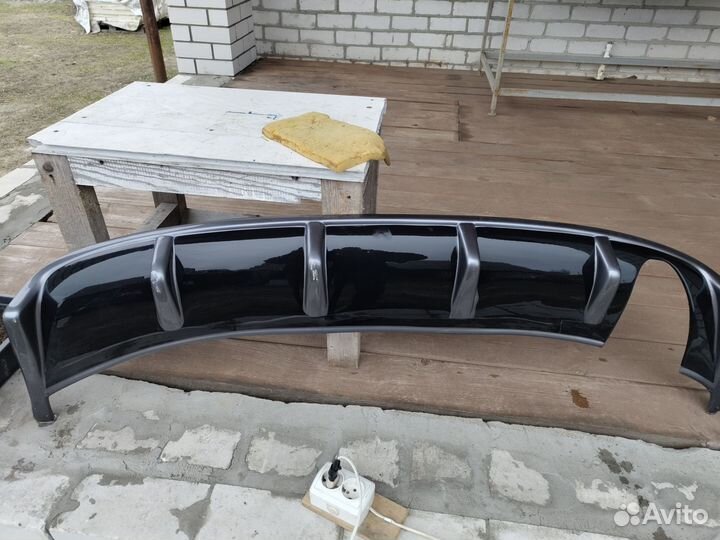 Накладка на задний бампер Лансер 10