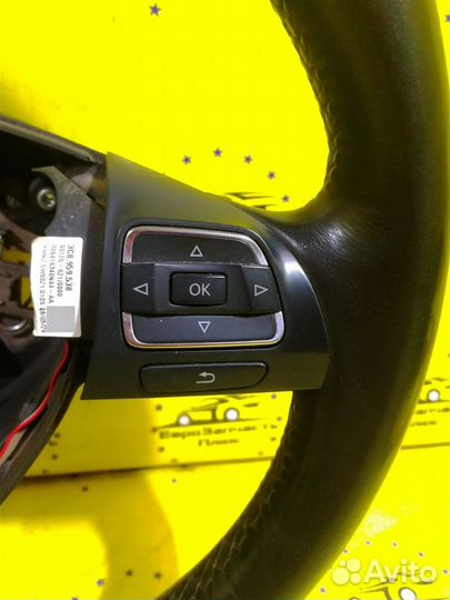 Руль кожаный Volkswagen Passat B6