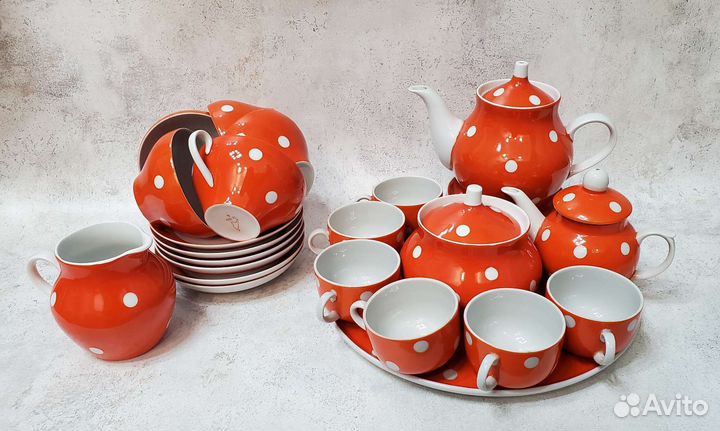 Сервиз чайный и кофейный 5-6персон Дулево