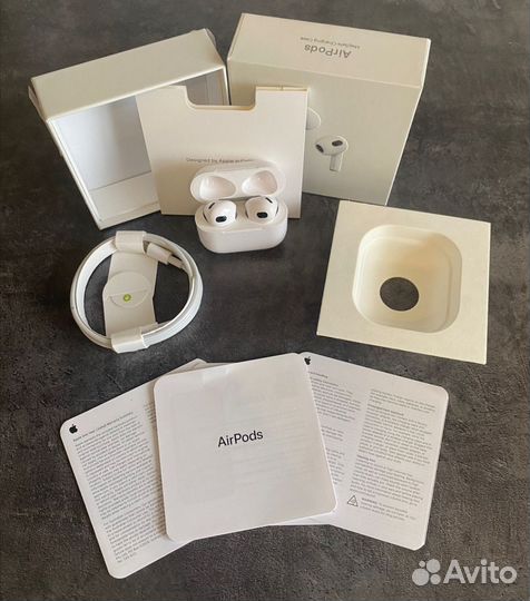 Беспроводные наушники apple airpods 3