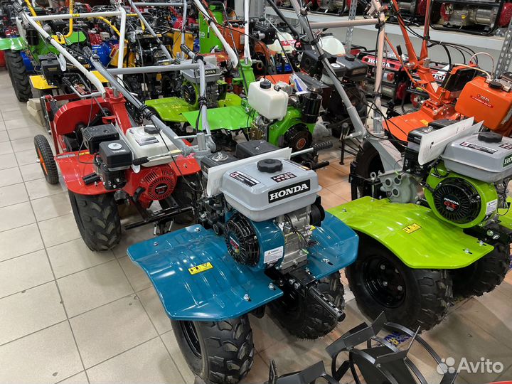 Мотоблок бенз Honda 9-13лс GX240,GX270,GX340+плуг