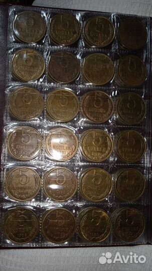 Альбом 192 монеты СССР 61-93