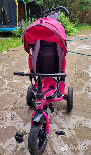 Детский 3х колесный велосипед с ручкой