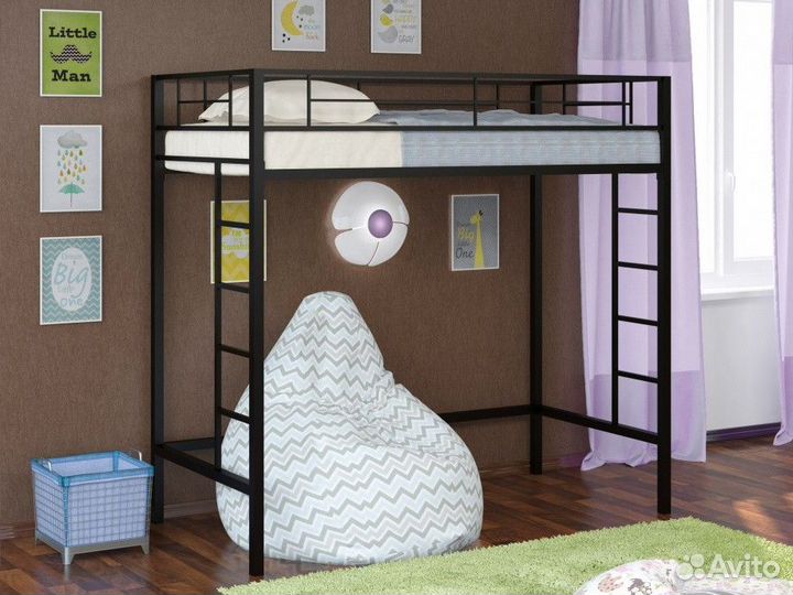 Детская кровать чердак из металла