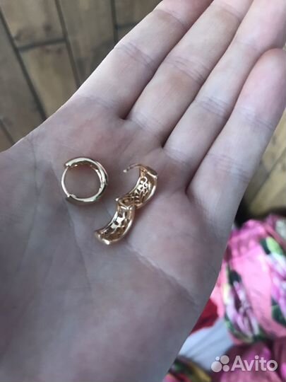 Серьги колечки