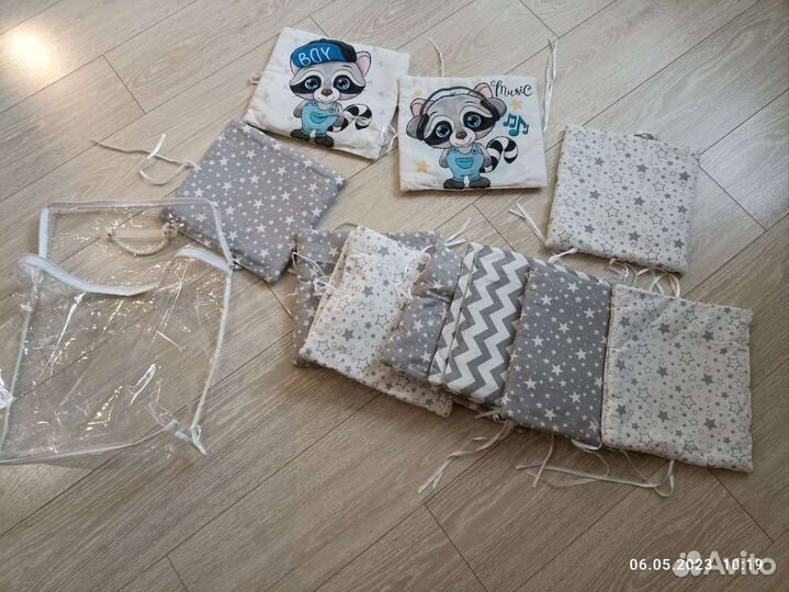 Мягкие бортики в кроватку