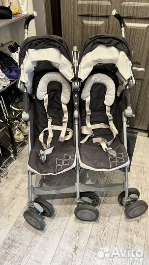 Коляска для двойни maclaren twin techno
