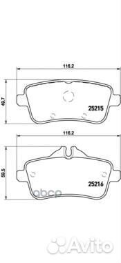 Колодки тормозные P50099 P50099 Brembo