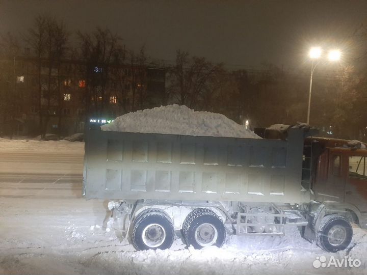 Уборка и вывоз снега погрузчик