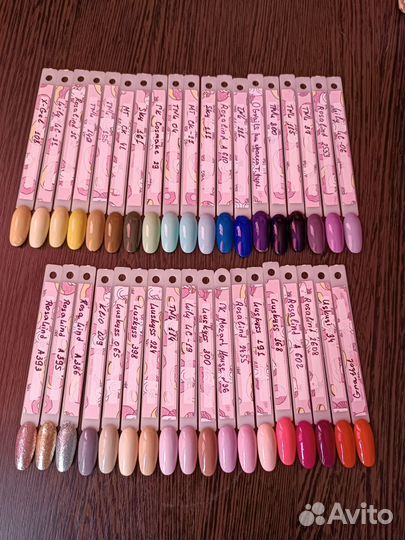 Гель лаки дизайн ногтей 178 штук за все + лампа