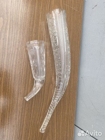 Рог изобилия,большой хрустальный Ретро