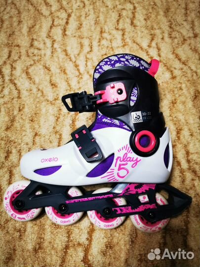 Ролики детские раздвижные Oxelo Play 5, 30-32