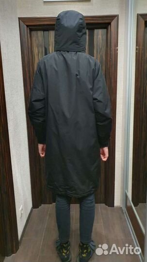 Пальто чёрное зимнее мужское Bershka Размер М