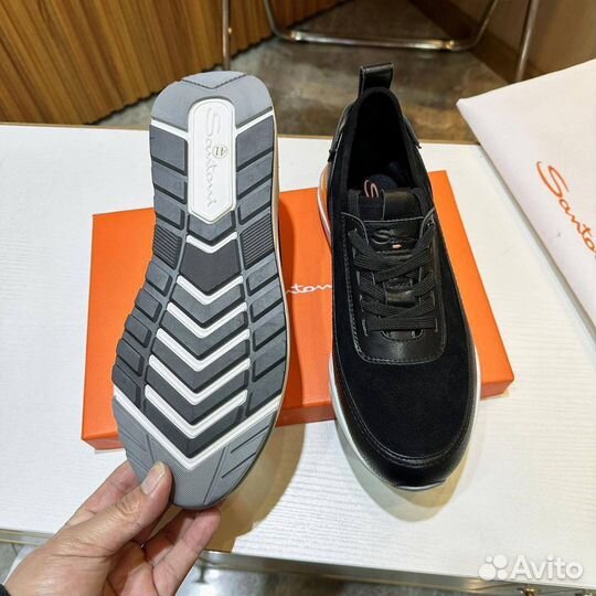 Стильные кроссовки Santoni для повседневной носки