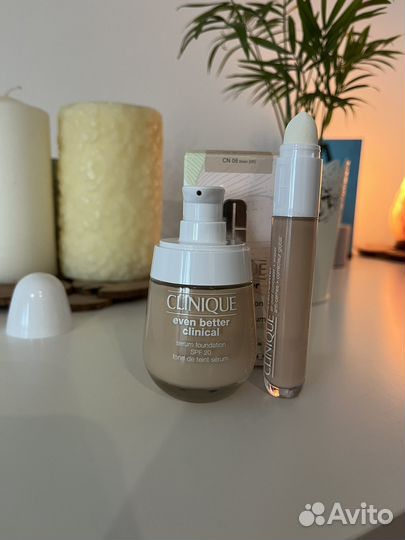Тональный крем и консилер Clinique even better