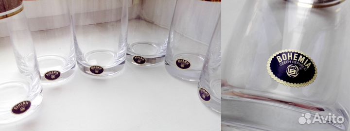 Стаканы бокалы фужеры Богемия (Bohemia)