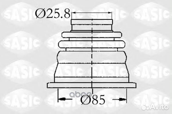 Пыльник шрус Renault Symbol внутр. лев
