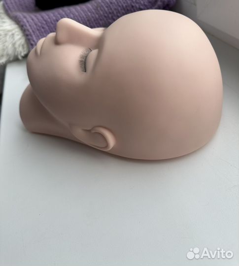 Голова тренажер обучение наращиванию ресниц