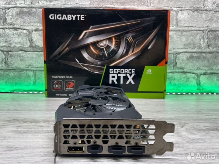 Видеокарта gigabyte GeForce RTX 2060 windforce OC